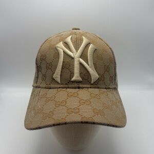 NEW “NY” Logo (Beige)  baseball cap